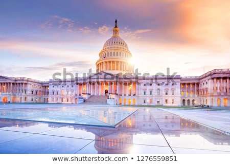 Stock foto: Capitol Building Washington Dc Night Us