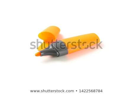 [[stock_photo]]: Orange Highlighter Isolated