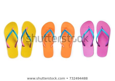 [[stock_photo]]: A Pair Of Yellow Sandals