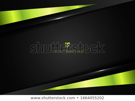 Green Glossy Tech Triangles Vector Background [[stock_photo]] © phochi