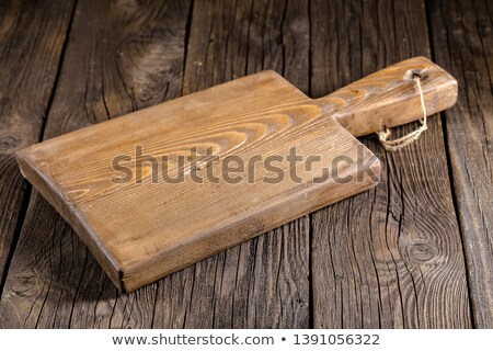 Stok fotoğraf: Round Cutting Board With Groove
