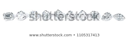 Stock fotó: Diamond Jewel On White Background 3d Rendering