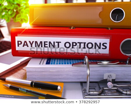 Stockfoto: Payment Methods On Office Folder Toned Image 3d