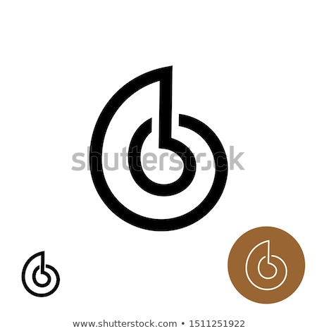 Foto stock: Blue Snail In Technology Style On White Vector
