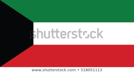 Foto d'archivio: Kuwait Flag Vector Illustration