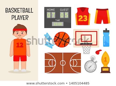 Foto stock: Basket Player Equipment