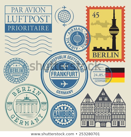 Stok fotoğraf: German Post Stamp