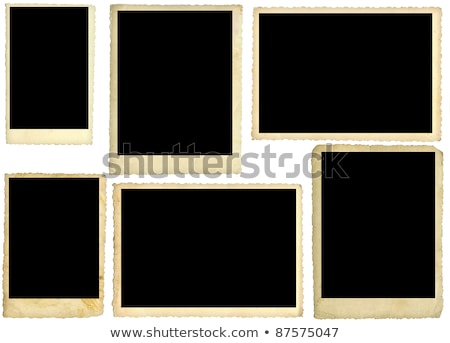 Foto d'archivio: Set Of Old Photo Paper Texture Isolated On White Background