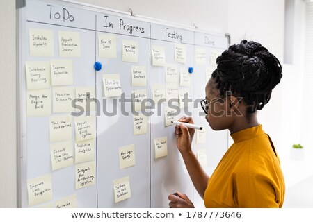 [[stock_photo]]: Businessowoman Writing With A Marker