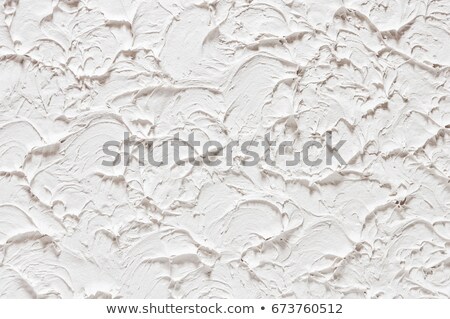 Stock photo: White Decorative Abstract Plaster Texture With Splash And Ribbed