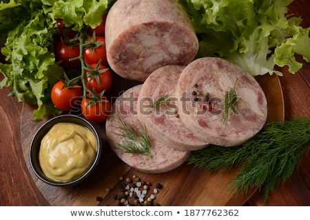 Zdjęcia stock: Ham With Dill And Cherry Tomatoes