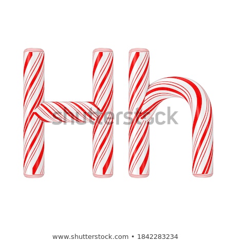 Stock photo: Letter H Candies