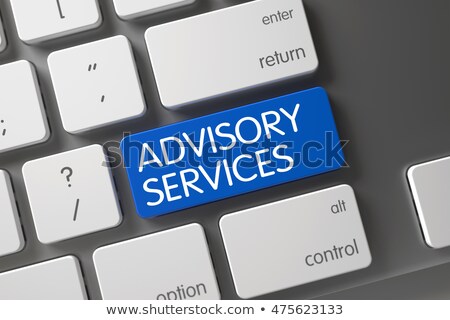 Stock fotó: Keyboard With Blue Keypad - Advisory Services