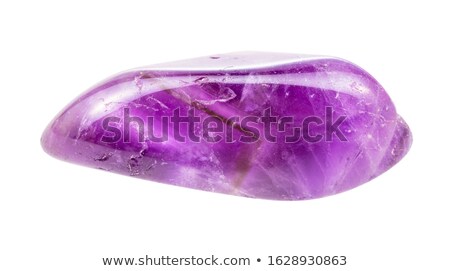 Foto stock: Natural Amethyst And Cut Gems