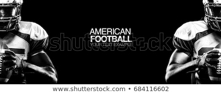 Сток-фото: American Football Player Silhouette