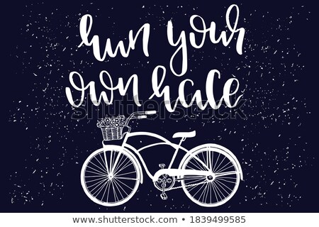 Foto stock: Faster Cycling Vector Illustration Design