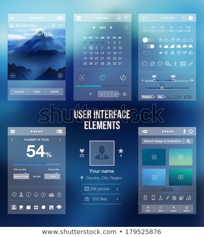 Zdjęcia stock: Creative Idea App Interface Template