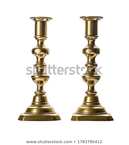 ストックフォト: Antique Brass Candleholder