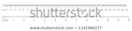 Stok fotoğraf: Points Inches Ruler Set