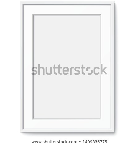 Foto stock: Wooden Slim Picture Frame