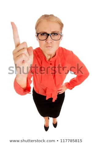 Woman Wagging Finger Stockfoto © Vankad