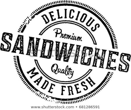 Foto stock: Sandwiches Stamp