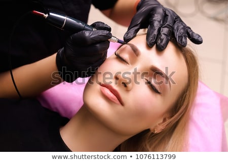 Zdjęcia stock: Professional Permanent Makeup Applying