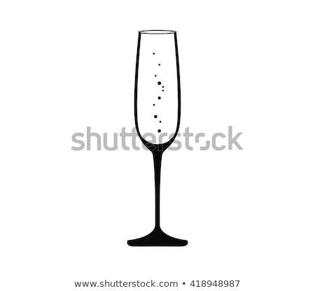 Stock foto: Alter · Champagner · in · einem · Champagnerglas