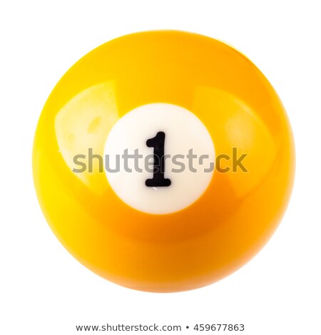 Stock fotó: Billiard Ball Isolated On White Background