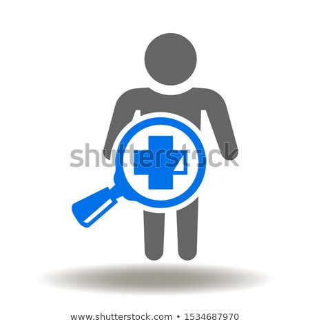 Сток-фото: Doctor Examining Patient With Magnifying Glass