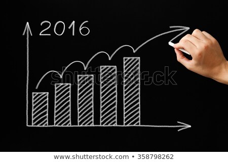 Stock foto: Progress Graph 2016 Blackboard