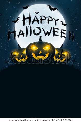 Foto stock: Happy Halloween Party Poster Eps 10