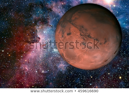 ストックフォト: Solar System - Mars It Is The Fourth Planet From The Sun