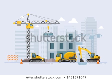 Stockfoto: Et · op · constructie · bezig · In