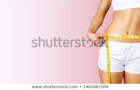 Stok fotoğraf: Female Measuring Waist