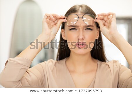 Stock foto: Presbyopia Diagnosis Medical Concept