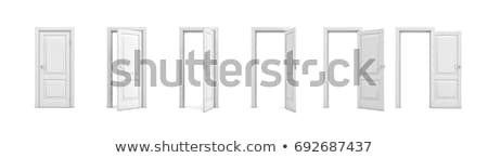 Stockfoto: White Opened Door