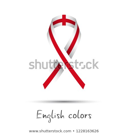 Zdjęcia stock: Modern Colored Vector Awareness Ribbon With The English Colors Isolated On White Background Abstrac