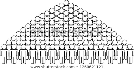 Stock fotó: Align Teams Of Black Person Outline