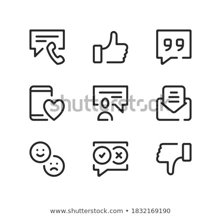 Сток-фото: Quotes Collection - Set Of Linear Vector Web Elements