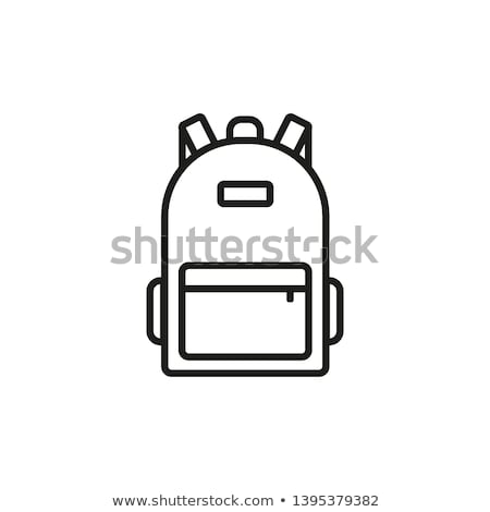 [[stock_photo]]: Rucksack Icon Vector Outline Illustration