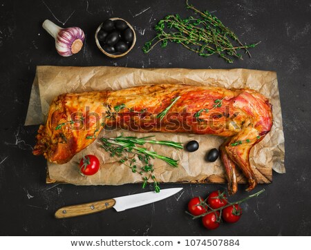 Stockfoto: Roasted Rabbit