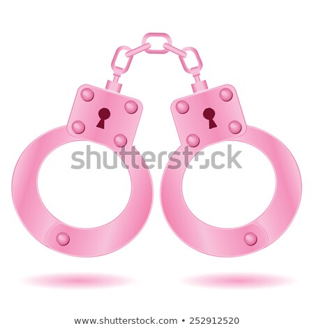 Stock foto: Pink Handcuffs