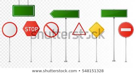 Stock fotó: Blank Road Sign