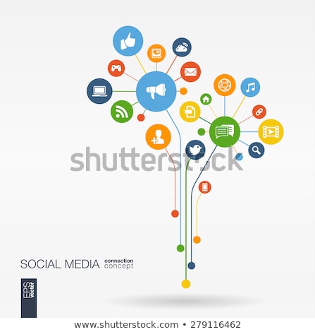 Stock photo: Communication And Social Media Concept Art