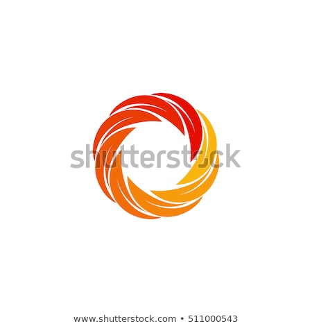 Stock photo: Fire Spiral Wheel