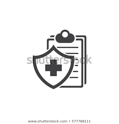 Zdjęcia stock: Life Insurance Icon Flat Design