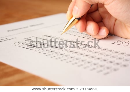 [[stock_photo]]: Answer Sheet With Mechanical Pencil