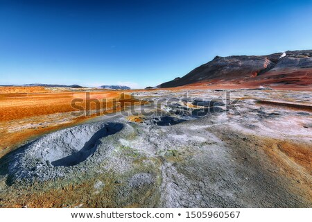 Сток-фото: Geothermal Area Namafjall With Steam Eruptions Iceland Europe