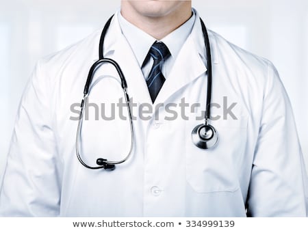 ストックフォト: Doctor In White Robe With Stethoscope